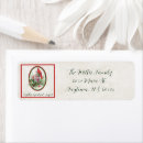 Search for paper lanterns return address labels Red