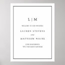 Search for initials wedding posters For her
