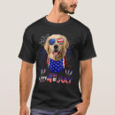Search for 4th of july golden retriever tshirts Happy
