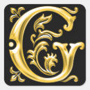 Search for gold monogram letter g initials stickers Monogrammed