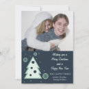 Search for tree holiday photocards Blue