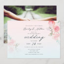 Search for elegant vintage shabby chic wedding invitations Watercolor flowers