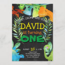 Search for dino 1st birthday invitations Jungle