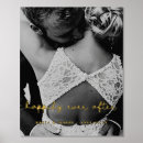 Search for newlywed couple posters Gold foil