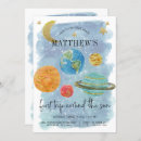 Search for outerspace invitations Watercolor