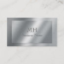 Search for engraved business cards Silver