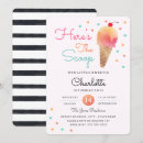 Search for kids ice cream party invitations Pink