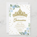 Search for baby blue quinceanera invitations Floral