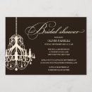 Search for chandelier bridal shower invitations Black