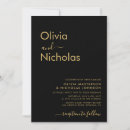 Search for gold typography wedding invitations Classic