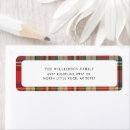 Search for red white and green return address labels Rustic