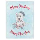 Search for christmas dog tablecloths Puppy