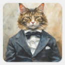 Search for cats in suits stickers Cute