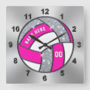 Search for pink and white clocks Girl
