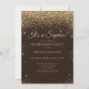 Search for gold brown invitations Retirement
