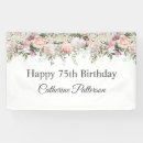 Search for 75th birthday banners Floral