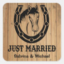 Search for horse wedding stickers Western