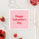 Search for valentines paper napkins Red