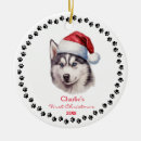 Search for siberian husky christmas tree decorations Cute