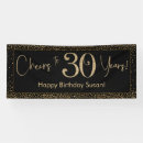 Search for cheers to 30 years posters Black and gold