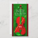 Search for violin christmas cards Red