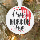 Search for creepy christmas tree decorations Blood splatter