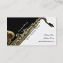 Search for saxophone player business cards Music teacher