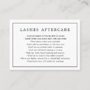 Search for after care business cards Lashes