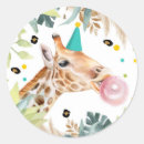 Search for giraffe thank you stickers Safari birthday