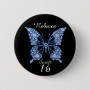 Search for blue butterfly badges Birthday