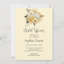 Search for floral bouquet bridal shower invitations White