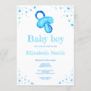 Search for pacifier baby shower invitations Watercolor