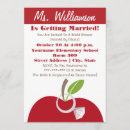 Search for red apple invitations Bride