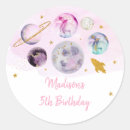 Search for pink galaxy stickers Outer space party