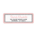 Search for pink and silver glitter return address labels Trendy