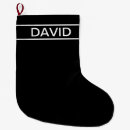 Search for masculine christmas stockings Black and white
