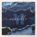 Search for navy blue and silver coasters Glitter