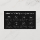 Search for instruction business cards Tattoo artist