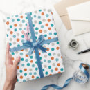 Search for blue and orange wrapping paper Gender neutral