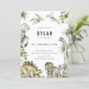 Search for modern dinosaur invitations Boy