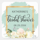 Search for mint bridal shower stickers Floral