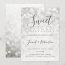 Search for silver sweet 16 invitations 16th birthday party