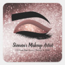 Search for make up artist stickers Rose gold
