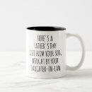 Search for funny father in law mugs Son in law