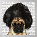 Search for black pug art Flowers