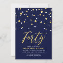 Search for geometric 40th birthday invitations Simple