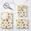 Search for christmas cone wrapping paper Red berries