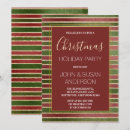 Search for green gold corporate christmas invitations Foil