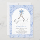 Search for bonjour baby invitations Toile de jouy