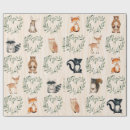 Search for woodland animals wrap wrapping paper Nature